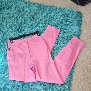 womens sz 8 laurel jeans made in italy pink jeans high rise